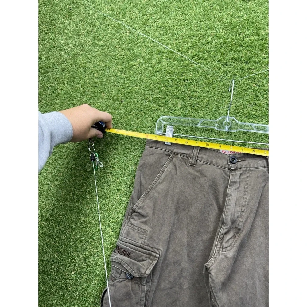 Sliders Cargo Pants Mens 30x34 Jeans Brown Kevlar Lined Motorcycle Double Knee